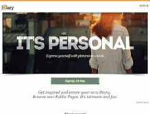 Tablet Screenshot of diary.com